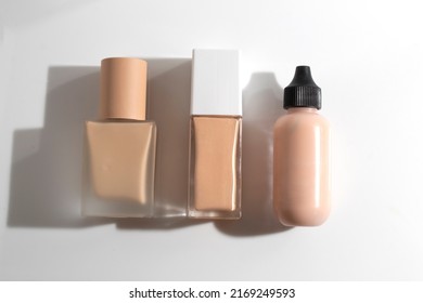 mockup of makeup powder foundation primer cc cushion concealer skin care bottle cosmetic tube of beauty, healthcare branding packaging