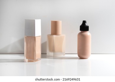 Mockup Of Makeup Powder Foundation Primer Cc Cushion Concealer Skin Care Bottle Cosmetic Tube Of Beauty, Healthcare Branding Packaging