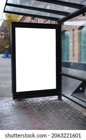 Mockup Moscow billboard ad for your design advt adv advertising bus stop banner Russia