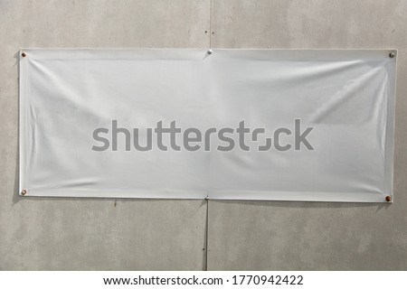 Mockup on a light background. Stretched banner