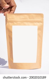 Mockup Of A Paper Bag With Hand 