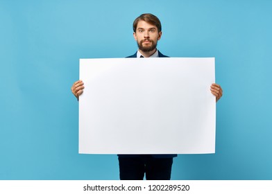 Download Man Holding Poster Mockup Stock Photos Images Photography Shutterstock