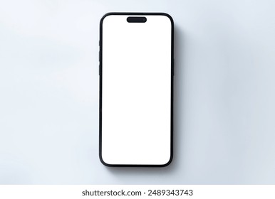 Mockup smart phone new generation and advertisement screen Transparent and Clipping Path