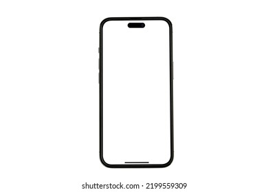 Mockup smart phone and screen Transparent and Clipping Path isolated for Infographic Business web site design app - Shutterstock ID 2199559309