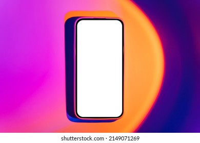  orange Mockup Smartphone