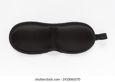 Mockup Template With Black Sleeping Mask. Personal Accessory.