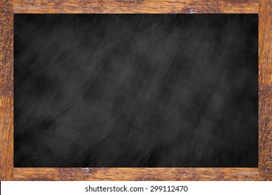 Mockup Of Vintage Chalk Board Texture With Old Vintage Wooden Frame For Background Element Design Element