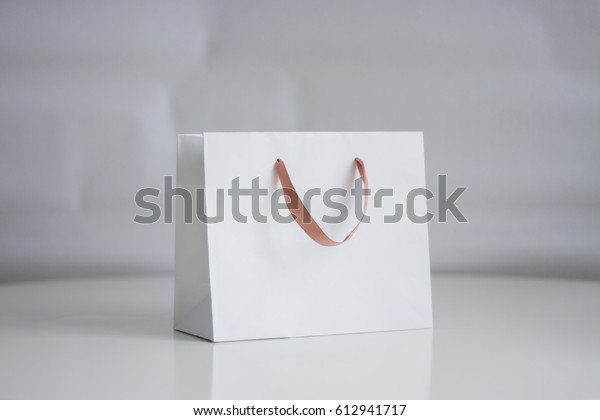 Download Mockup White Shopping Bag On Neutral Stock Photo (Edit Now ...