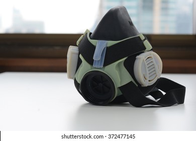 Model 3D Printer Of Gas Mask, Photo Polymer System