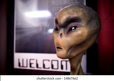 Model Of Alien From 1947 Crash In Roswell, NM.