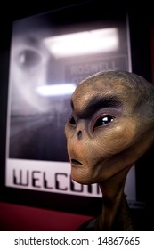 Model Of Alien From 1947 Crash In Roswell, NM.