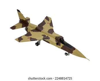 Model of Anglo-French jet attack aircraft in military camouflage, isolated. Strike or attack aircraft with supersonic performance, reconnaissance and tactical nuclear strike roles - Shutterstock ID 2248814725