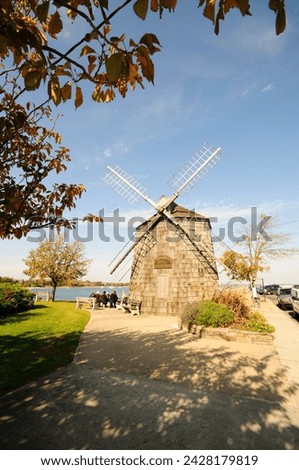 Model of beebe windmill, sag harbor, the hamptons, long island, new york state, united states of america, north america