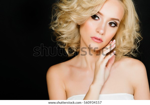 Model Blond Girl Short Hair Professional Stock Photo Edit Now