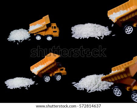 Model car transport of rice