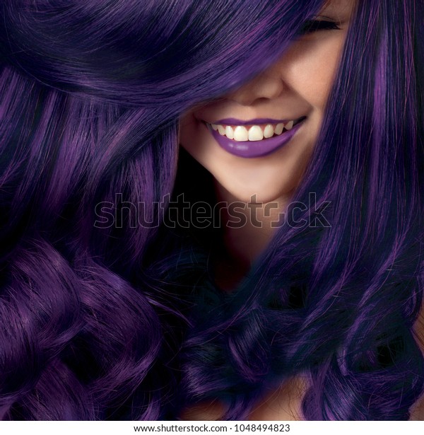 Model Color Hair Fashion Nice Smile Beauty Fashion Stock Image