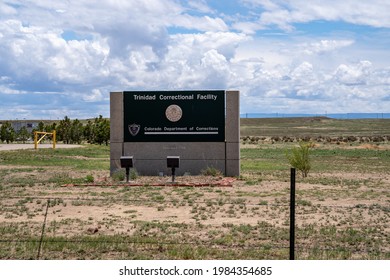 Model, Colorado - May 18, 2021: Sign For The Trinidad Correctional Facility, A Minimum-security Colorado State Prison For Men Run By The Colorado Deptartment Of Corrections