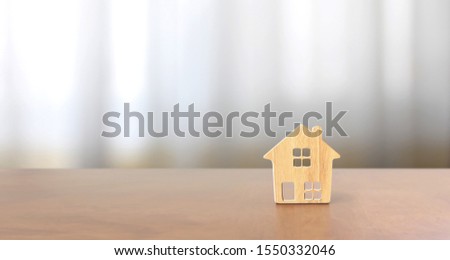 Model of detached a house, business home idea