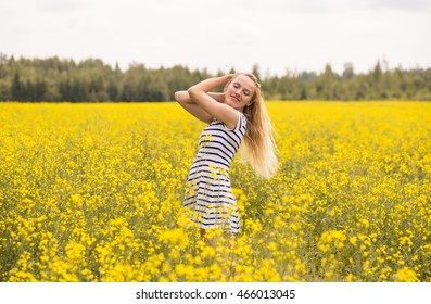 model in field