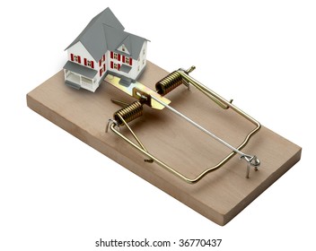 Model Of A House Shot In Mouse Trap