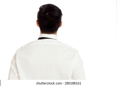 Model isolated from behind