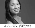 Model isolated on plain background in studio