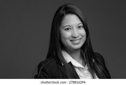 Model isolated on plain background in studio