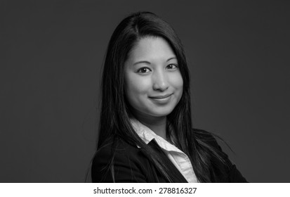 Model isolated on plain background in studio
