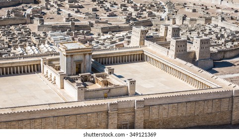 Model of Jerusalem Temple from First Century, Israel Museum, Jerusalem