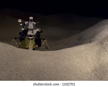 Model of the moon lander