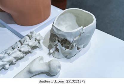 model printed on 3d printer in form of Skeleton,additive technologies and futuristic concept - Powered by Shutterstock