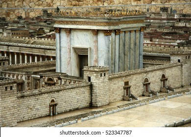 Model Of The Second Temple. Israel. Jerusalem