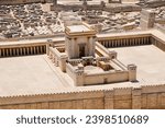 Model of the Second Temple in the Israel Museum, Jerusalem, Israel