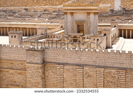 Model of the Second Temple in the Israel Museum, Jerusalem, Israel