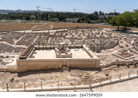 Model of the Second Temple in the Israel Museum, Jerusalem, Israel