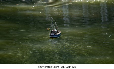 Model Ship Building Of A Fishing Boat