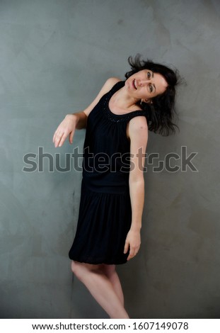 Similar – Image, Stock Photo Smile… Woman with balloon