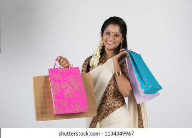 Model In Traditional Kerala Saree South Indian Look