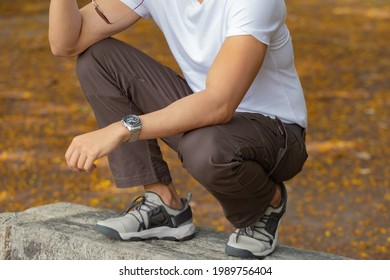 Model Wearing Cargo Pants Or Cargo Trousers