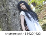 Model in Woods