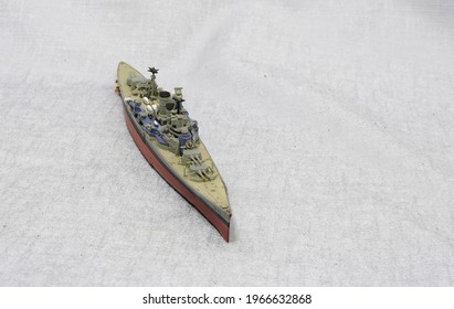 Model Of A WW2 Battleship