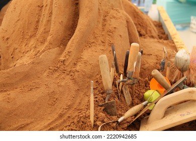 The Modelling Tools Used For Creating Sand Art Works.