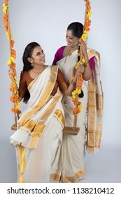 Models In Traditional Kerala Saree South Indian Look