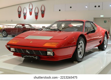 MODENA, ITALY JUNE 22, 2015: Ferrari 512 BBi 1981 Fast Italian Road 1980s Car