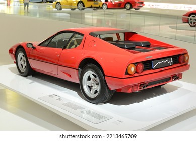 MODENA, ITALY JUNE 22, 2015: Ferrari 512 BBi 1981 Fast Italian Road 1980s Car