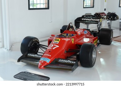 MODENA, ITALY JUNE 22, 2015: Ferrari F1 156-85 1985 Formula One Racing 1980s Car