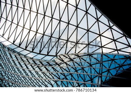Modern and abstract architecture details in Milan