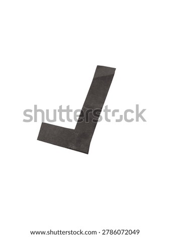 Modern abstract geometric corner shape design in black