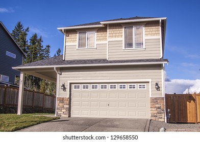 Modern American House Front Entrance Stock Photo 129658550 | Shutterstock