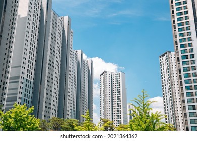 Modern Apartment Building Exterior In Korea